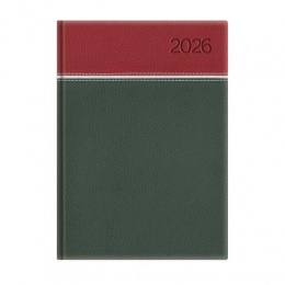 Naptár, tervező, B5, heti, TOPTIMER, "Young", bordó-fehér-zöld